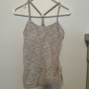 Lululemon Athletica Gray Fitted Camisole with Spaghetti Straps